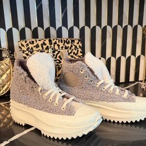 Women's High-Top Sherpa Sneakers